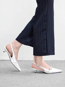 CUCCOO BIZCHIC Sandal Hak Tinggi Wanita - Putih - View 3