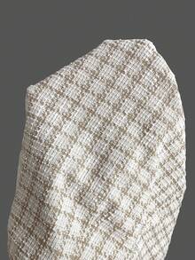 SHEIN Lady Women's Elegant Commuter Plaid Vest & Skirt Suit Set - Black and White - View 7