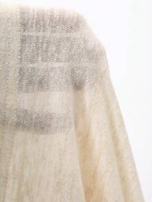 DAZY Women's Summer Round Neck Short Sleeve Sheer Printed Loose Casual Street T-Shirt Graphic Tees Women - Apricot - View 7