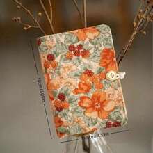 Cirelle 刺绣花朵活页笔记本 - 手工制作，可替换内芯，空白页，复古文具或返校礼物之选 - 彩色 - 查看 18