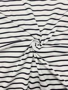 Camiseta de mujer de manga corta con cuello redondo, estampado de bandera americana y letras en bloques de color - Multicolor 7 - Ver 4
