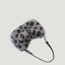 Joivida 1Pc Women's Leopard Print Fuzzy Armpit Bag, Winter Plush Chain Bag With Premium Texture - multicolor - View 12