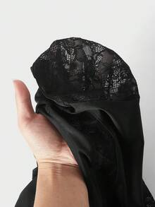 FeverCity 男士圆领长袖紧身连体衣和背带裤 - 黑色 - 查看 9