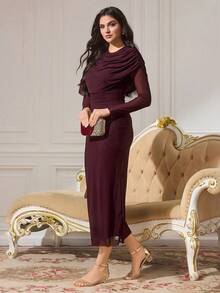 CUCCOO TILAWA 女士时尚透明异形粗跟镶钻凉鞋，方头亮面绑带高跟凉鞋，舒适直跟宴会日常女士凉鞋 - 香檳色 - 查看 10