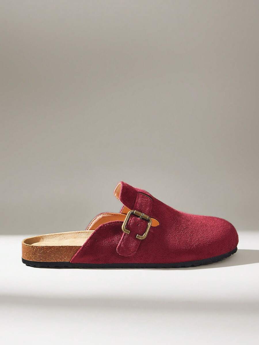 Solecia 女士平底鞋 - 酒紅色 - 查看 1