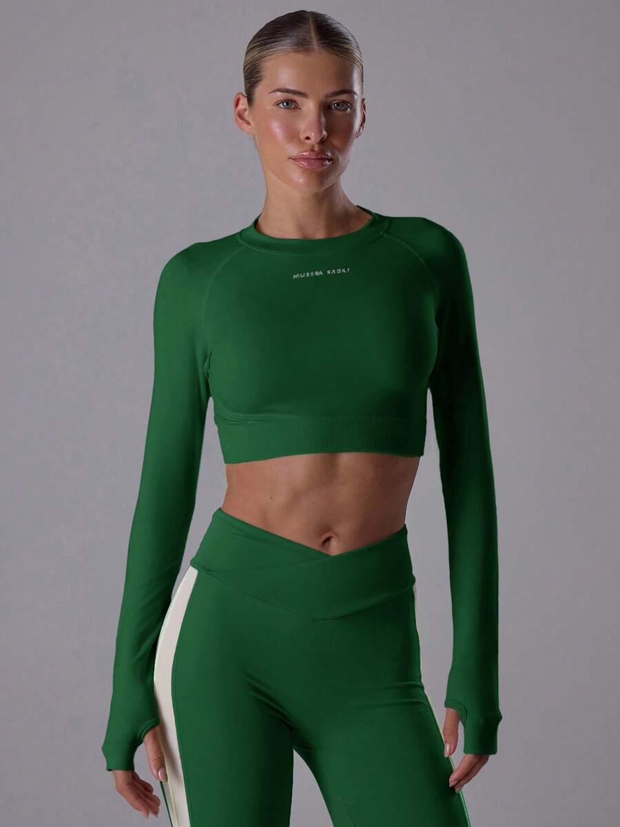 Musera Sport 女士运动T恤和背心 - 墨綠色 - 查看 1