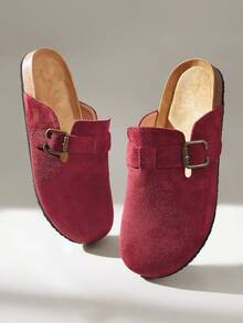 Solecia 女士平底鞋 - 酒紅色 - 查看 6