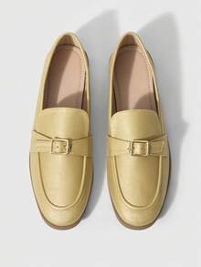 Sleekvia Zapatos planos para mujer - Amarillo - Ver 2
