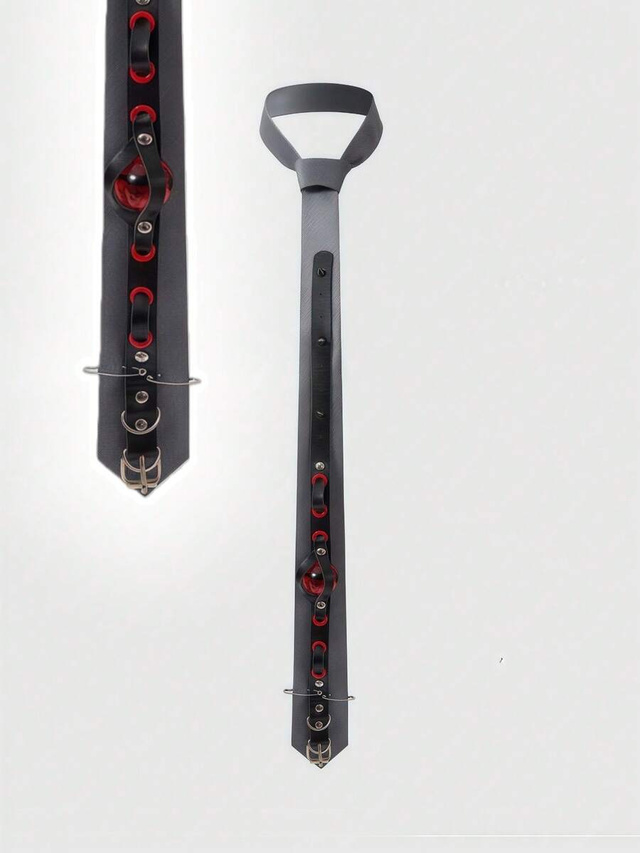 ROMWE Anime 1件可爱甜美蕾丝蝴蝶结发饰，复古经典波点波普艺术风格，女士款 - 深灰色 - 查看 1