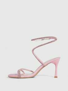 CUCCOO SZL Sandalias con tacón para mujer - Rosa - Ver 8