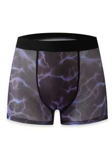 8pcs/Pack Tween Boys' Graffiti Print Boxer Briefs, Stylish & Cool - Multicolor - View 3