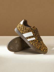 CUCCOO EASI 2026 New Spring Women Retro Versatile Casual Sneakers, Flat White Shoes - leopard print - View 4