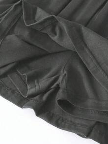 Sparklyn 女童休闲运动百褶裙裤，百搭黑色针织裙裤，适合运动、芭蕾舞、校服穿着，可搭配T恤、背心、短袖衬衫。 - 深灰色 - 查看 6