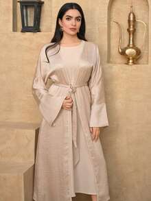 DAZY Women's Elegant Sleeveless Robe & Robe Set, Spring/Summer - Blue - View 6