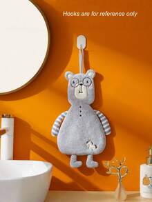 Joivida Cute Animal Hand Towels, Super Soft Coral Fleece - Quick Dry & Absorbent Hanging Towels For Bathroom, Kitchen, Home - Multicolor - View 7