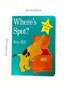 SHEIN 1本 16cm*16cm 纸板书 单页立体书 经典作品 睡前阅读 浅显易懂的插图 精美设计 亲子设计 生活日记 圆角《最亲爱的动物园》；1本 16cm*16cm 纸板书 防咬 经典作品 亲子活动 亲子设计 生活日记 圆角《小波在哪儿》 - 彩色 - 查看 9