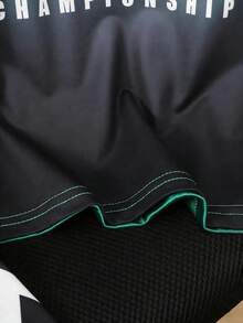 SHEIN Vacaura 2件套男童运动休闲美式字母印花球衣套装 - 彩色 - 查看 7