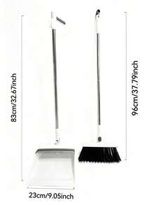 1 Set, Household Broom & Dustpan Set, Long Handle Floor Cleaning Broom & Dustpan Set, Rotatable Broom And Dustpan With Brush, For Removing Dust And Debris, Suitable For Home, Kitchen, Room, Office, Cleaning Supplies, Cleaning Tools, Back To School - Multicolor - View 14
