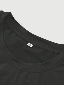 ROMWE MEN Street Life Spring Casual Graphic Men'S Portrait Print Casual Tank Top, Suitable For Spring/Summer - Dark Grey - View 4