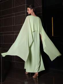 Layrah Áo khoác cardigan voan đính hạt nhiều màu sắc, màu xanh lá cây - màu xanh lá - Xem 6