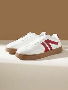 CUCCOO EASI Women Sports Shoes - Red and White - View 3