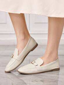 Sleekvia Women Flats Valentine's Day - Beige - View 5