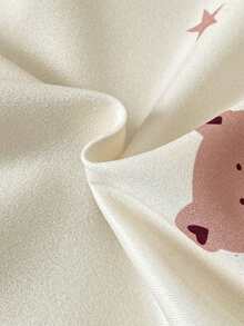 3件套女童休闲可爱卡通爱心、蝴蝶结、樱桃印花背心短裤睡衣套装，夏季 - 彩色 - 查看 6