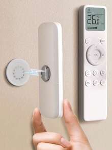 5/10 Giá đỡ điều khiển từ xa từ tính gắn tường, Giá treo vô hình có keo dán cho điều khiển từ xa TV/AC/Set-Top Box, Không cần khoan, không cần đinh, dễ dàng lắp đặt, sắp xếp đồ đạc trong nhà - Nhiều màu - Xem 6