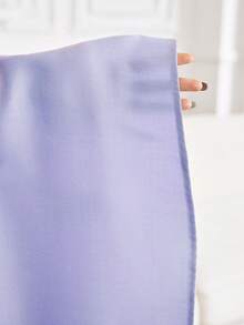 Yasmyna 女士纯色水钻装饰宽松阿拉伯风格连衣裙 - 紫色 - 查看 8