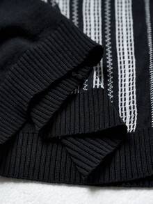 RONVEXI Men's Casual Striped Knit Shirt & Shorts Set - Multicolor - View 7