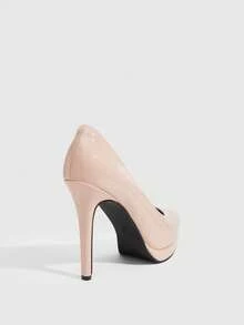 CUCCOO SZL Elegantes tacones altos, estilo sofisticado y maduro, con un toque sexy y refinado, adecuados para mujeres trabajadoras, ir al trabajo, citas, eventos de negocios ligeros, aptos para múltiples grupos de edad de mujeres - Albaricoque - Ver 7