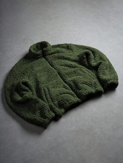 PAVTROS Men's Solid Color Fleece Zip-Up Long Sleeve Jacket And Coat, Winter