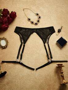 Women's Sexy Retro Garter Belt Accessory - Apricot - View 2