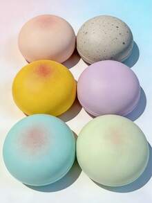 POKOJA LAND 超柔软湿润粘性捏捏袋玩具，灰粉蓝绿黄可选，缓解肌肉无力，慢回弹，舒缓压力，挤压减压捏捏玩具，是生日礼物、万圣节、复活节、情人节的完美礼物，也是送给朋友、同学和家人的惊喜礼物，适合春夏使用。 - 彩色 - 查看 8