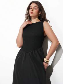 Maija 大码女式纯色圆领无袖休闲通勤连衣裙 圣帕特里克节女式复活节夏季服装 复活节连衣裙 女式派对上衣 沙滩裙 夏季度假服装 女士度假服装 女士夏季服装 外出服装 毕业典礼 毕业典礼服装 休闲连衣裙 女士休闲衬衫 无袖连衣裙 女装 连衣裙 女士连衣裙 正式服装 黑色连衣裙 经典连衣裙 - 黑色 - 查看 6