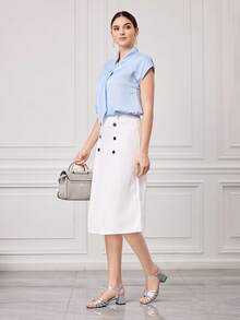 Sleekvia 女士高跟鞋 - 銀色 - 查看 6