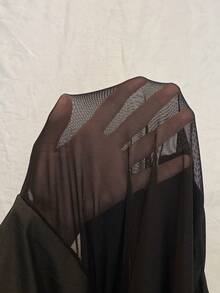 NU&NOW Women's Sexy & Elegant Mesh Off-Shoulder Jumpsuit, Suitable For Daily Wear And Dates, Plus Size - Black - View 6