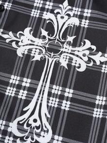 Manfinity EMRG Men's Woven Printed Shirt, Fashionable And Versatile For Daily Wear - Multicolor - View 4