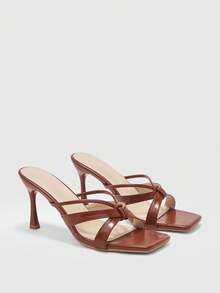 CUCCOO BIZCHIC Đơn giản và thanh lịch, thời trang và đa năng, dép cao gót nữ công sở thoải mái. - màu nâu - Xem 7