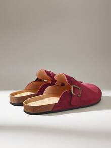 Solecia 女士平底鞋 - 酒紅色 - 查看 3