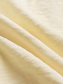 EMERY ROSE Women's Casual Linen Waist Rope Decor Discounted Detail Relaxed Vacation Spring/Summer Basic Shorts - Light Yellow - View 8