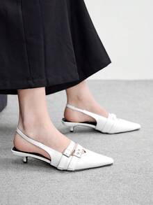 CUCCOO BIZCHIC Women Heeled Sandals - White - View 2