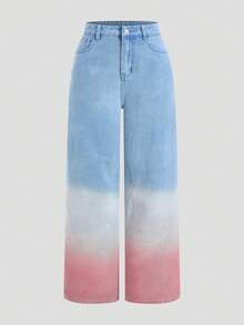 SHEIN MOD Women's Casual Everyday Regular Fit Jeans - Blue - View 5