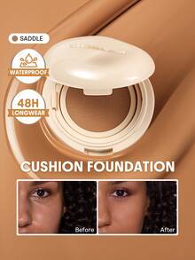 SHEGLAM Lock & Go Long-Lasting 氣墊粉餅-Saddle 品牌 美容 化妝 化妝品 適合女性與女孩 完美搭配夏季春季 Y2K 時尚 流行 生日 母親節禮物 假期 派對準備就緒 最佳顏色 - Saddle - 查看 1