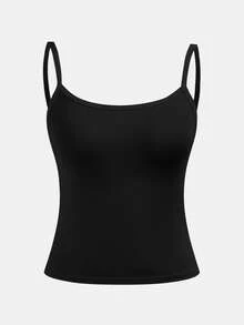 SHEIN Girlism 2件套少女简约舒适亲肤吊带文胸套装 - 彩色 - 查看 4