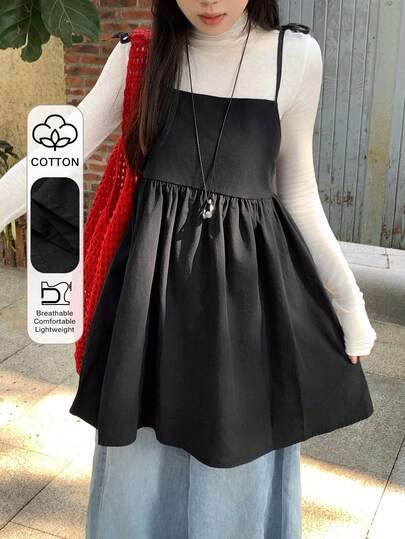 DAZY 女士系带吊带背心，休闲无袖背心