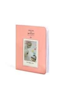 Photo Album Instant Camera 3-Inch Photo Storage Box, Organizer For Stamps, Receipts, And Cards, Suitable For Fujifilm Mini 12/11/9 - Pink - View 3