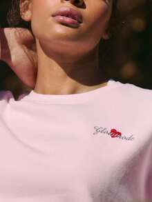 GLOWMODE Valentine's Day Everyday Fleece Cupid Called Warm Soft Lightweight Relaxed Fit Pullover Sweatshirt Daily Casual Wear - Pink - View 4