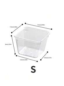 Hộp đựng mỹ phẩm, bộ ngăn kéo trong suốt, 7 kích cỡ để bàn trang điểm, vách ngăn bằng nhựa chống trượt, thích hợp đựng mỹ phẩm, dụng cụ nhà bếp, văn phòng phẩm, v.v., hộp đựng dễ lau chùi giúp sắp xếp nhà cửa gọn gàng, khay đa chức năng cho phòng tắm và phòng thay đồ. - Nhiều màu - Xem 18