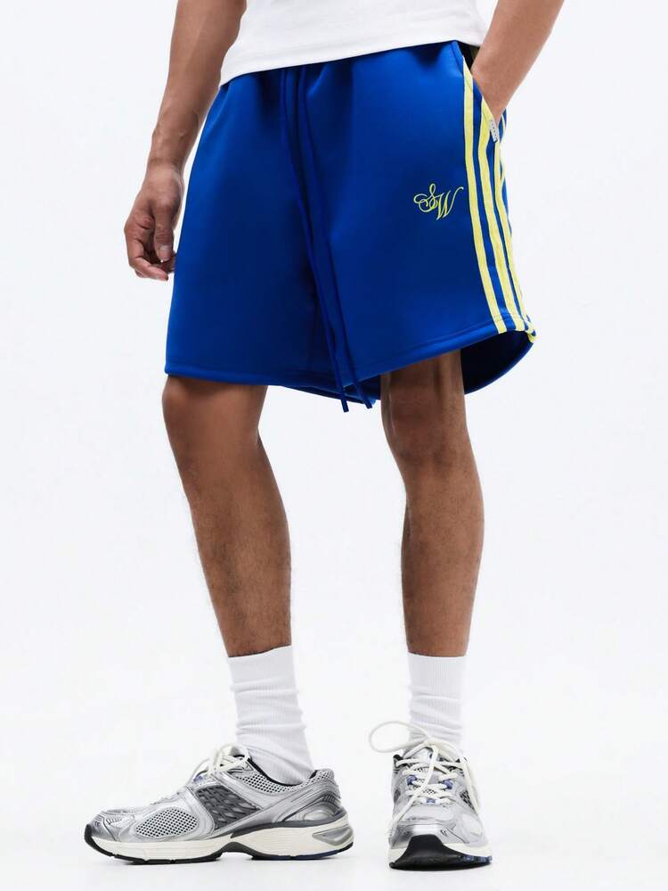 Pull On Shorts With Contrast Side Tape